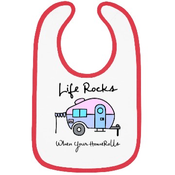 Discover Camping Camper Life Rocks When Your Home Rolls Bibs