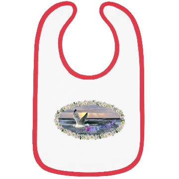 Discover sea beach sunset seagull kitsch flashy magic Bibs
