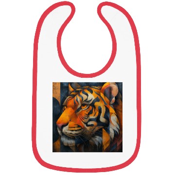 Discover Cubist Tiger Bibs