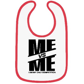 Discover Me vs Me I Am My Only Competition Cool Gym Lover Bibs