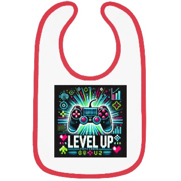 Discover game level up Bibs