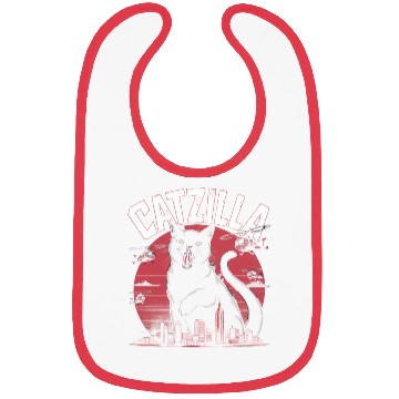Discover Catzilla Attacks City Design Bibs