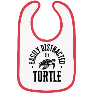 Discover Easily Distracted by Turtle Bibs