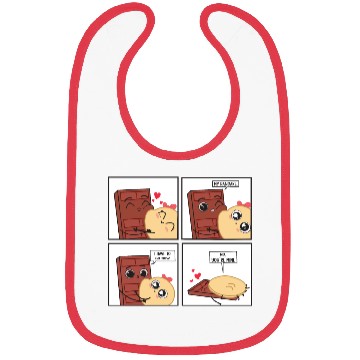 Discover Funny Cute Couple Choco And Pancake Bibs