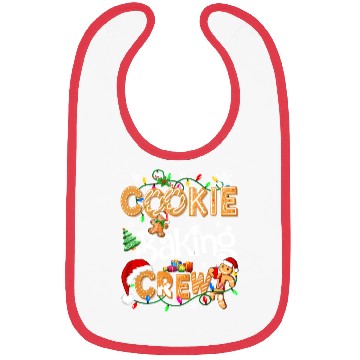 Discover Cookie baking crew Cooking Lover Xmas Gingerbread Bibs