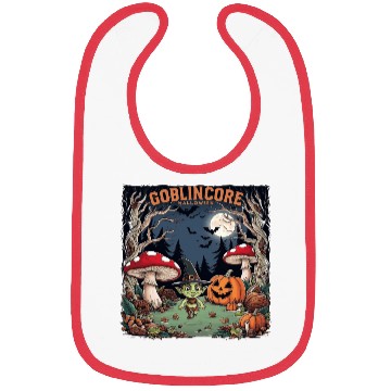 Discover Halloween goblincore enchanted forest goblin Bibs