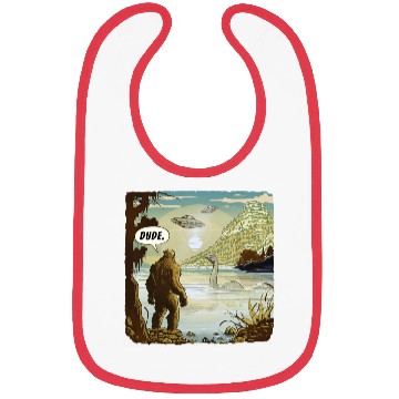 Discover Funny UFOs Bigfoot Sasquatch Introvert Loch Ness Bibs