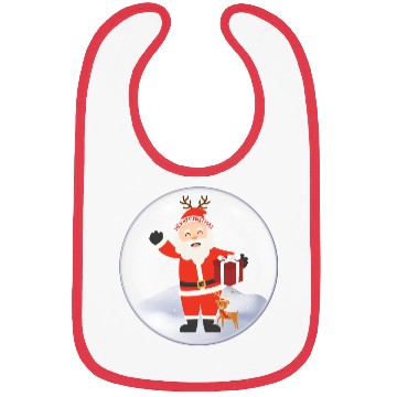 Discover Santa’s Joy: Christmas Snow Globe Bibs