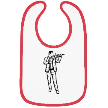 Discover Violin Boy Sketch Bibs