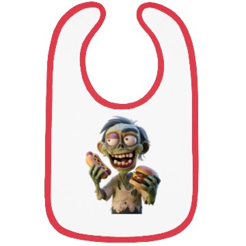 Discover zombie eating Bibs