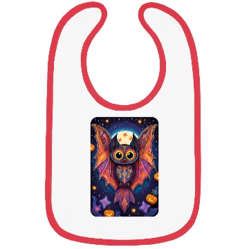 Discover Halloween Cute Bat Alebrije Bibs