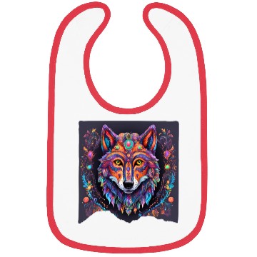 Discover Halloween Wolf Alebrije Bibs
