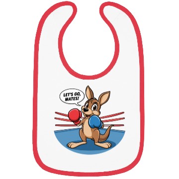 Discover The kangaroo is in a boxing pose Bibs