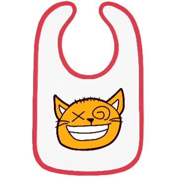 Discover Crazy Cat Weird Funny Eyes Cool Grimace Cartoon Bibs