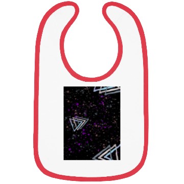 Discover Abstract Purple Triangles Bibs