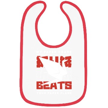 Discover My Paper Crane Beats Your Paper Plane Owl Folding Bibs