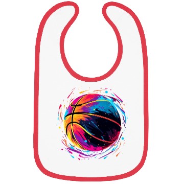 Discover Retro Basketball Synthwave Bibs