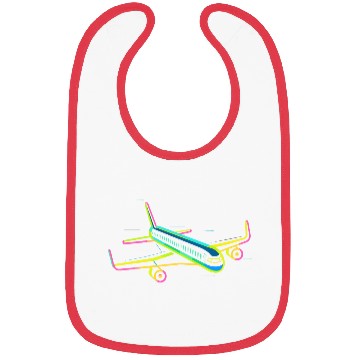 Discover Retro Airplane Graphic Bibs