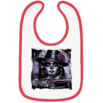 Discover lowrider catrina Sugar skull Bibs