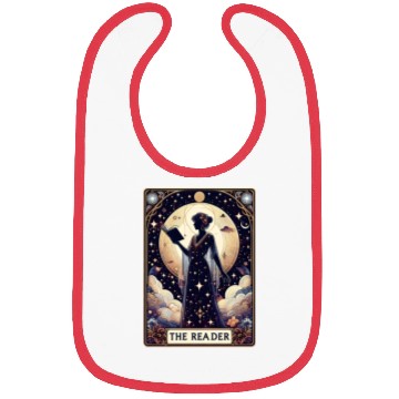 Discover The Reader Tarot Card Reading Book lovers Bibs