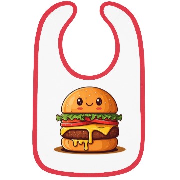 Discover Happy Burger Delight Bibs