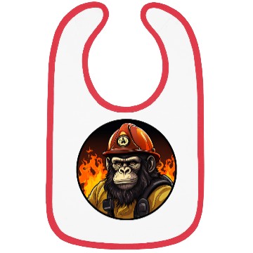 Discover Firefighter monkey Bibs