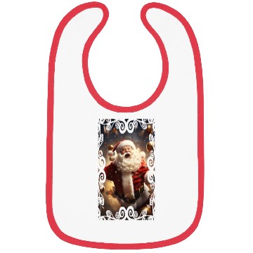 Discover Santa Claus Bibs