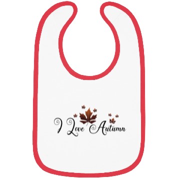 Discover Embrace Fall with 'I Love Autumn' Leaf Design Bibs