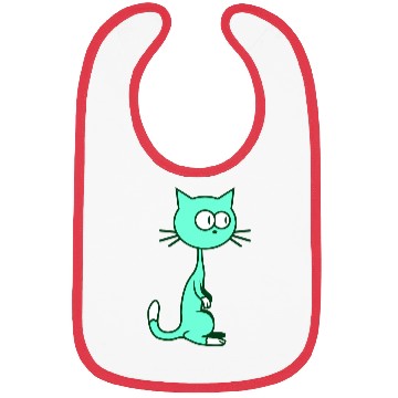 Discover Curious Cat Looks Confused Funny Cute Silly Face Bibs