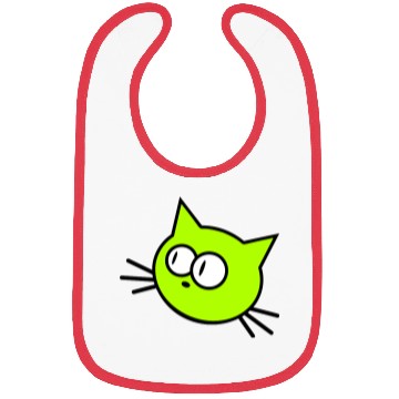 Discover Curious Cat Looks Confused Funny Cute Silly Face Bibs