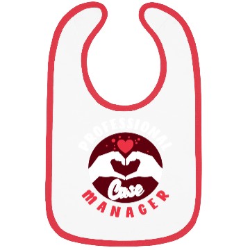 Discover Professional Case Manager Design Heart Hands Bibs