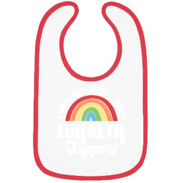 Discover Empathy Hope Trust Loyalty Bibs