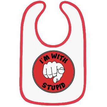Discover I'm With Stupid Bibs