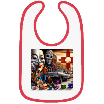 Discover New Mexico Zia Symbol Bibs