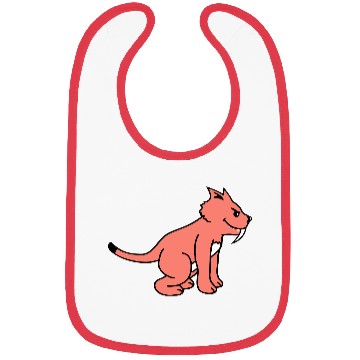 Discover Bad Wild Cat Sabre Tooth Tiger Long Teeth Tiger Bibs
