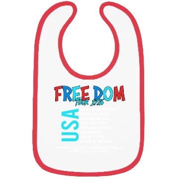 Discover USA Free Dom tour 1776 Bibs