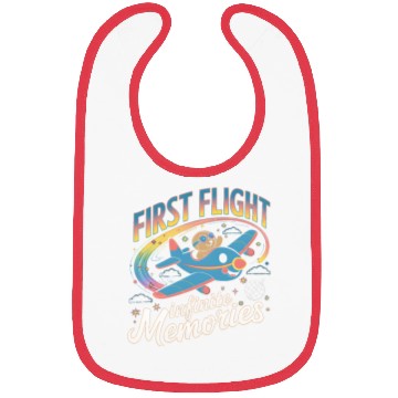Discover My First Plane Ride First Flight Bibs