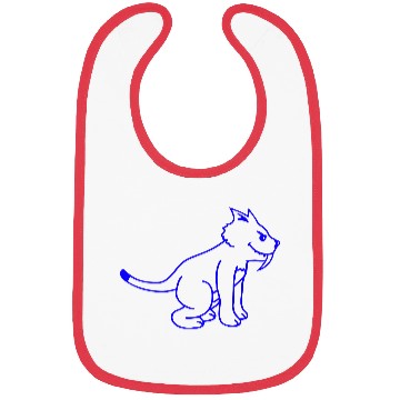 Discover Bad Wild Cat Sabre Tooth Tiger Long Teeth Tiger Bibs