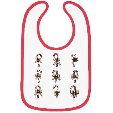 Discover christmas cheer candy cane Bibs