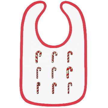 Discover christmas cheer candy cane Bibs