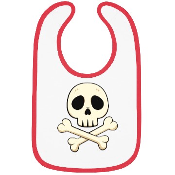 Discover Cartoon skull and crossbones Bibs