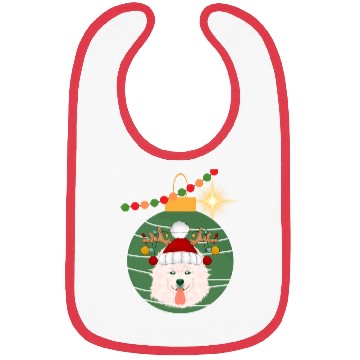 Discover Christmas Samoyed style Bibs