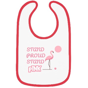 Discover Pink Flamingo Bibs