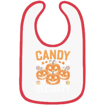Discover Candy Security Halloween Design Bibs