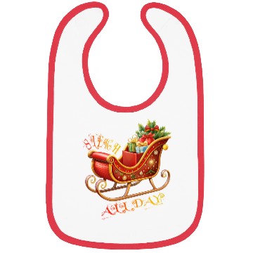 Discover Sleigh All Day/Christmas Bibs