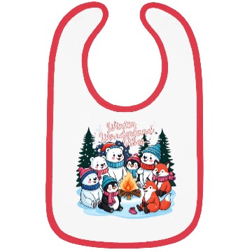 Discover Winter Wonderland Snowflake Bibs