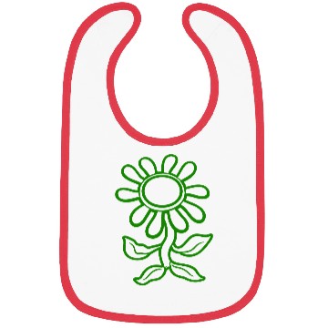 Discover Little Happy Sunflower Flower Dancing Cartoon Fun Bibs