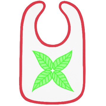 Discover Small Star Leaf Green Pretty Autumn Nature Leaflet Bibs