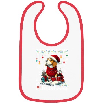 Discover Beagle Christmas Tree Lights Decorations Dog Lover Bibs