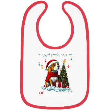 Discover Beagle Christmas Tree Lights Decorations Dog Lover Bibs